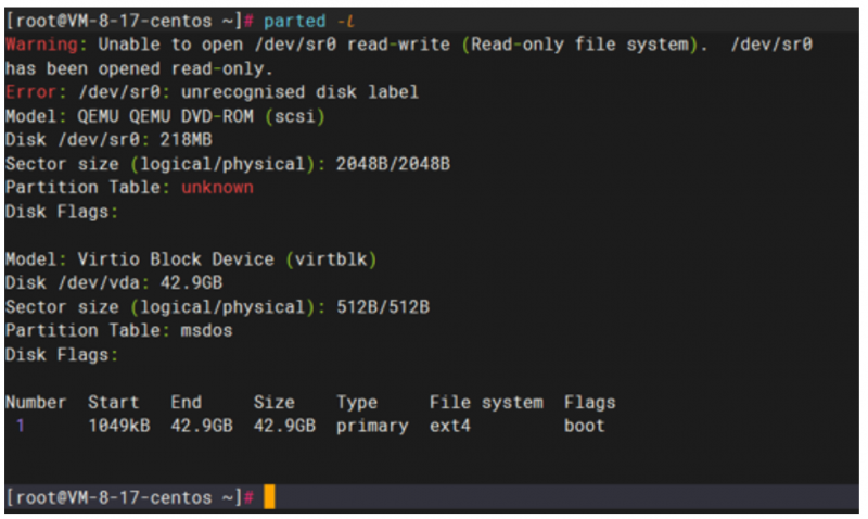 Linux查看分區(qū)文件系統(tǒng)類型的方法總結(jié)