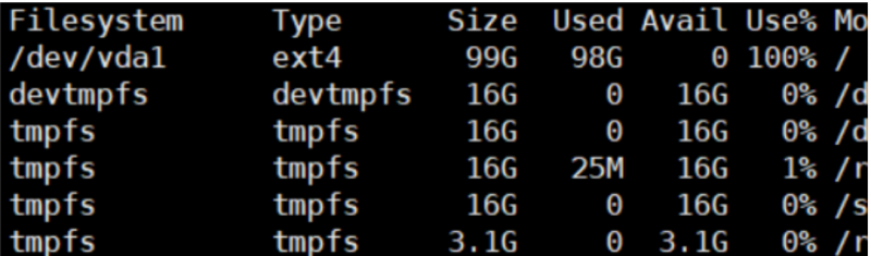 Linux磁盤空間占滿，但搜不到大文件