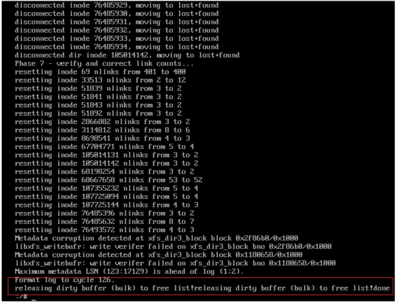 centos7重啟遇到Generating “run/initramfs/rdsosreport.txt”