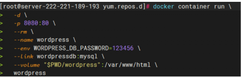 云服務器Docker搭建Wordpress