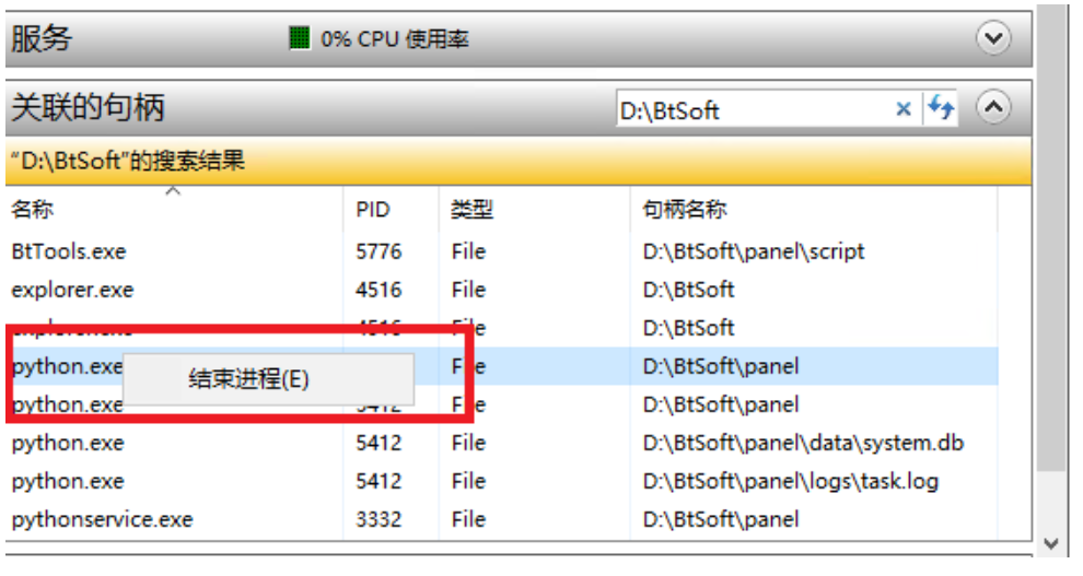 使用資源監(jiān)視器在Windows云服務(wù)器中查找占用文件的進(jìn)程