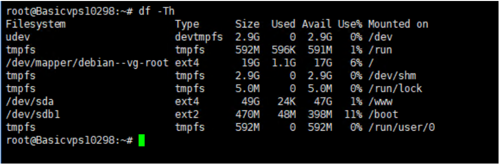 在LINUX-Debian系統下掛載新硬盤的方法