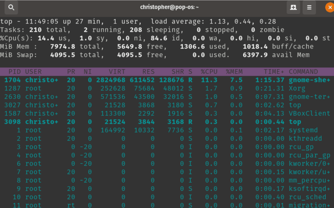 Linux 中使用 Top 命令檢查 CPU 使用率